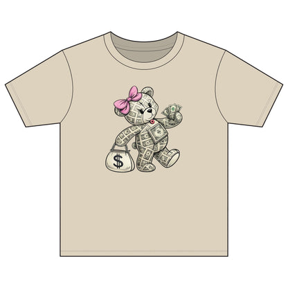 Girls Youth Tee Money Bear