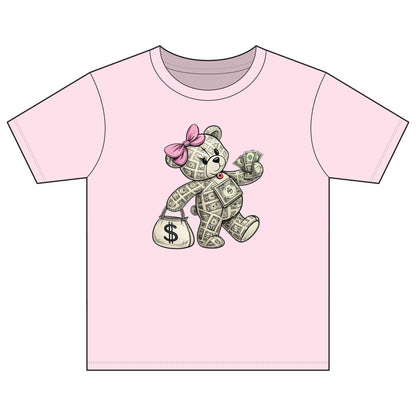 Girls Youth Tee Money Bear