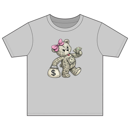 Girls Youth Tee Money Bear
