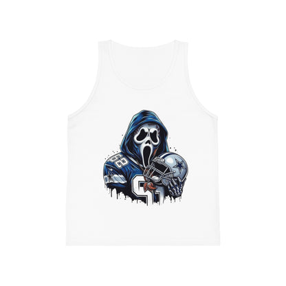 Kids Jersey Tank Top — Ghostface Football Helmet Design (Scream)