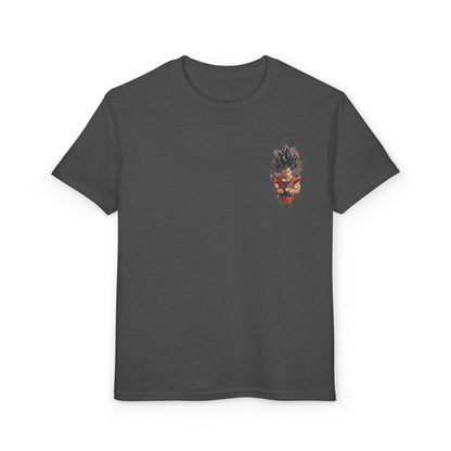 Youth Anime Goku Graphic T-Shirt — Dragon Ball Retro Poster Design