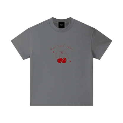 Girls Kids Cherry "im just a girl" T-shirt