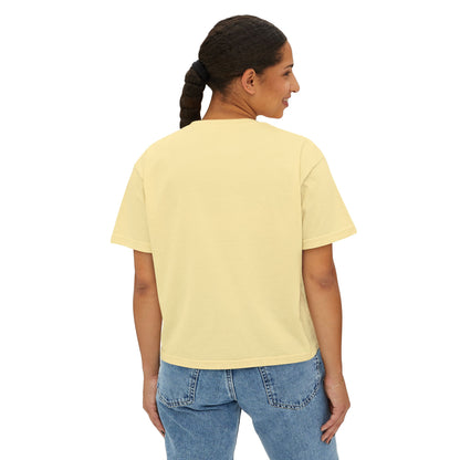 Women Halloween Pumpkin cropped boxy t-shirt