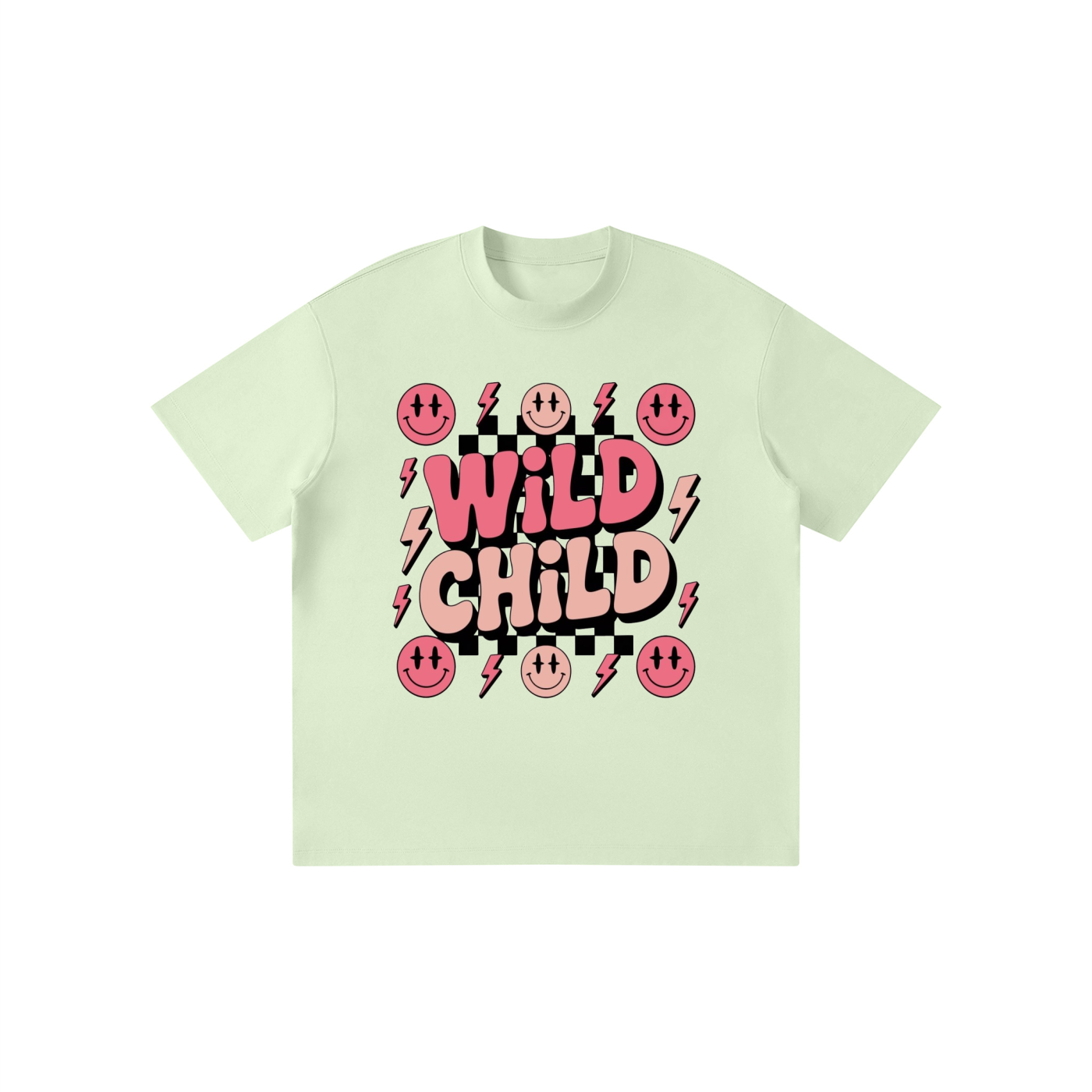 girls "wild child" Solid Crewneck T-Shirt