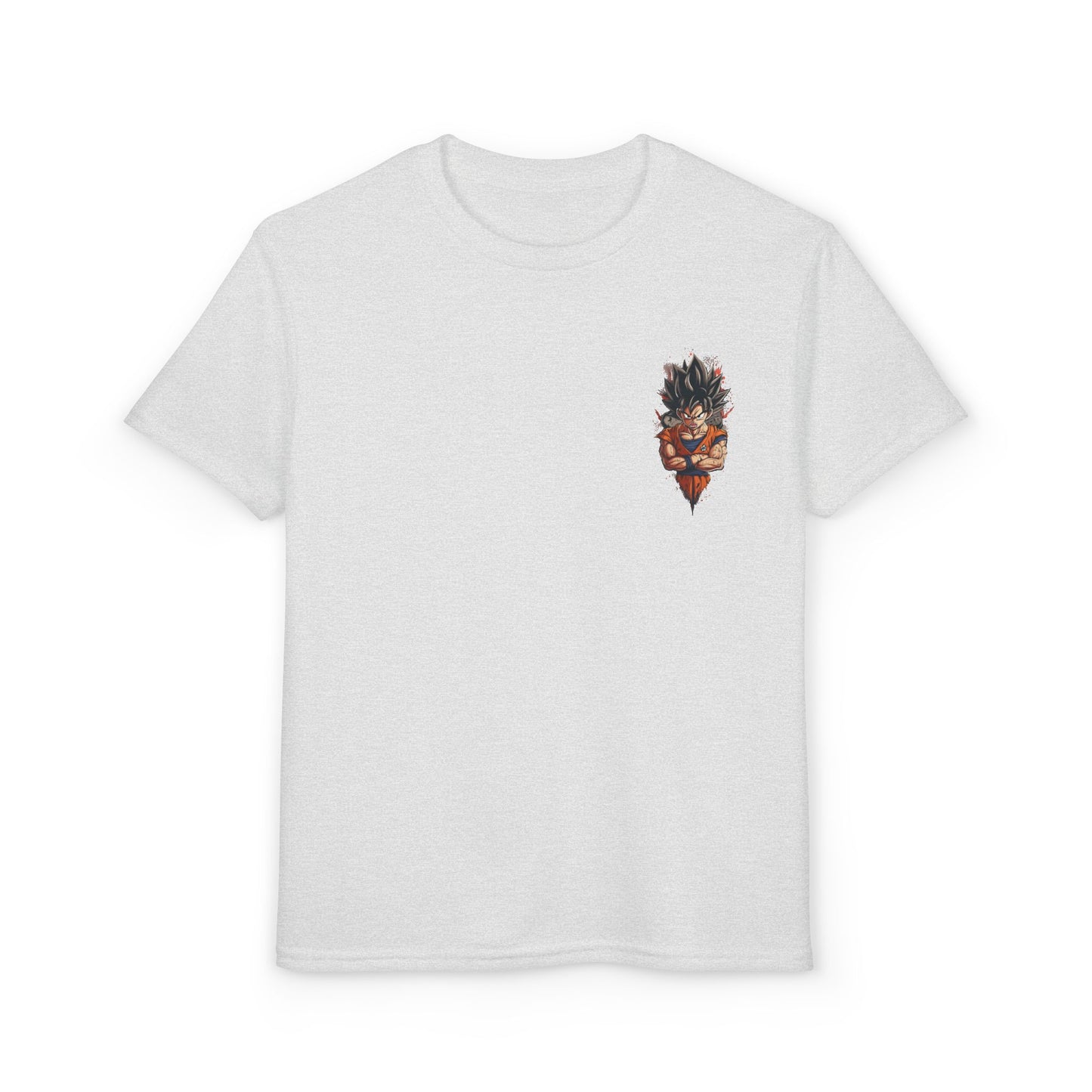 Youth Anime Goku Graphic T-Shirt — Dragon Ball Retro Poster Design