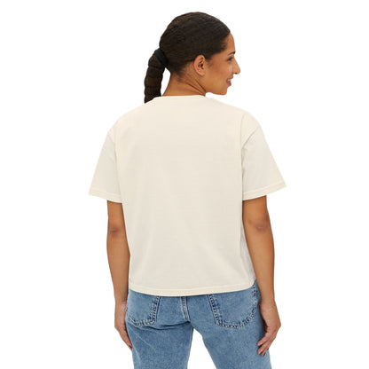 Women Halloween Pumpkin cropped boxy t-shirt