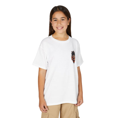 Youth Anime Goku Graphic T-Shirt — Dragon Ball Retro Poster Design