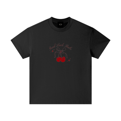 Girls Kids Cherry "im just a girl" T-shirt
