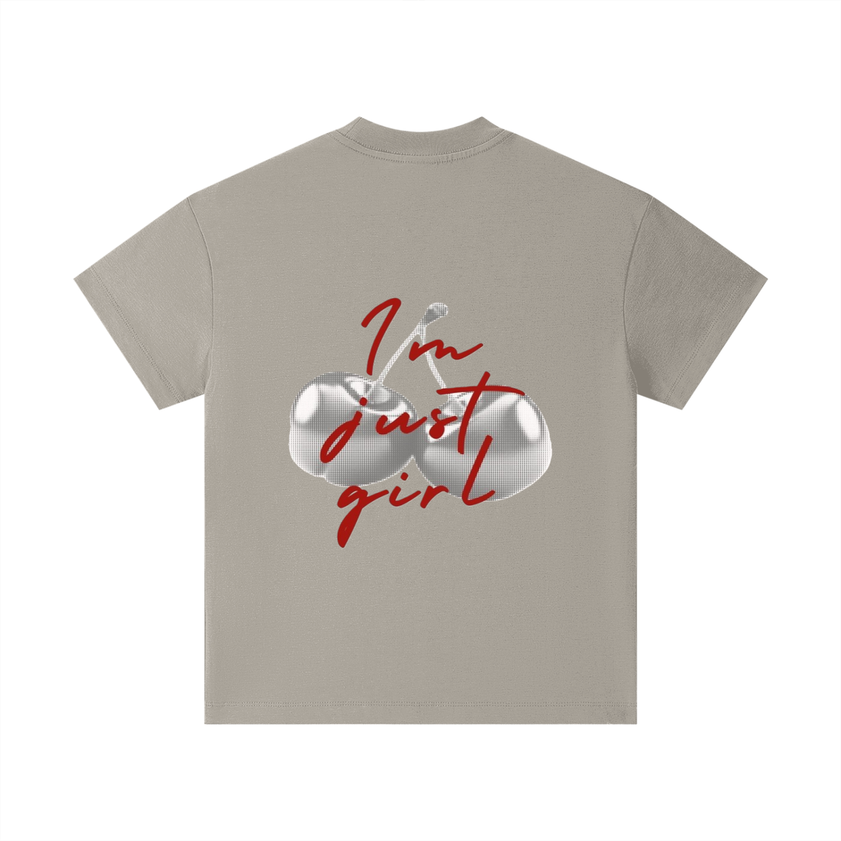 Girls Kids Cherry "im just a girl" T-shirt