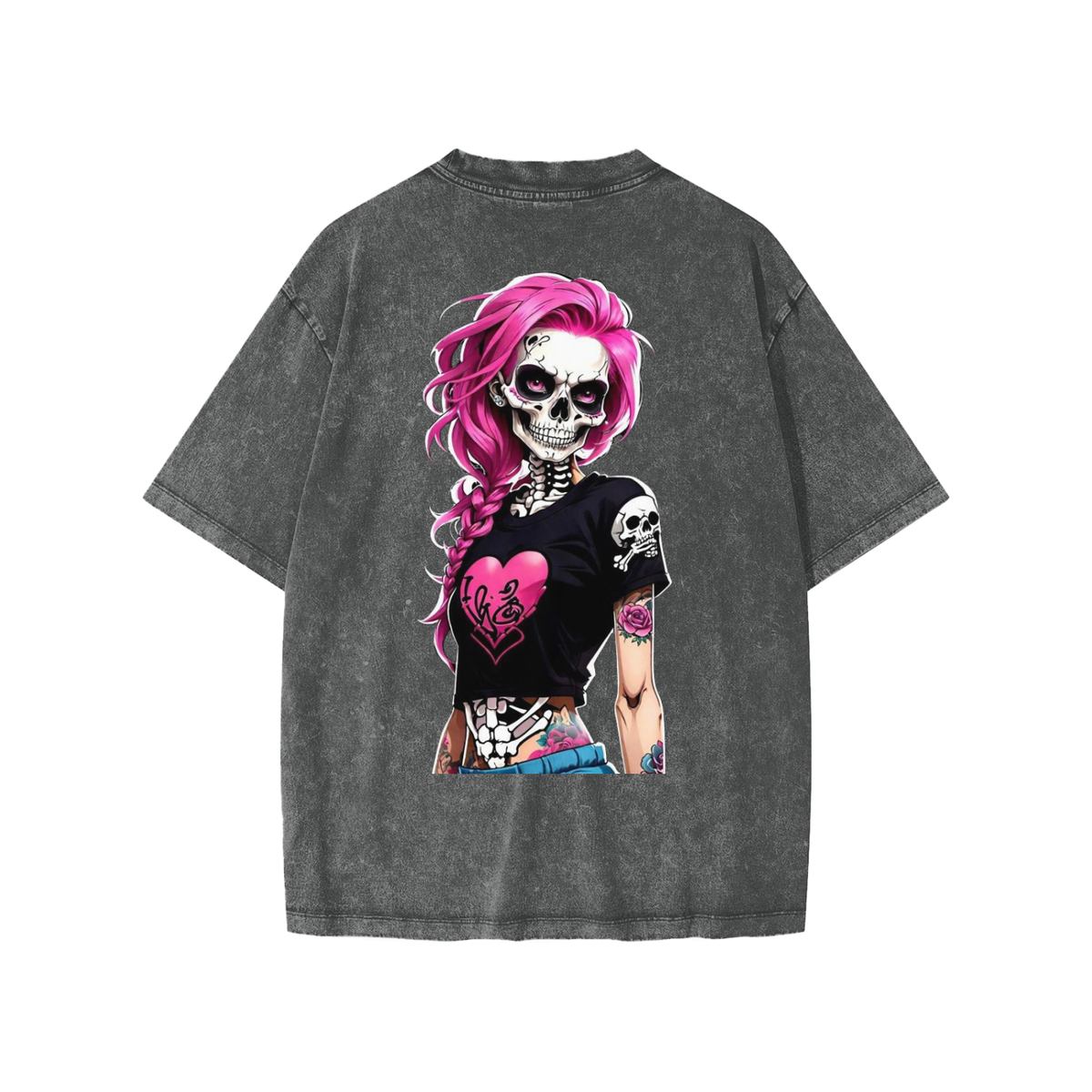 Girls Skull Graphic T-Shirt