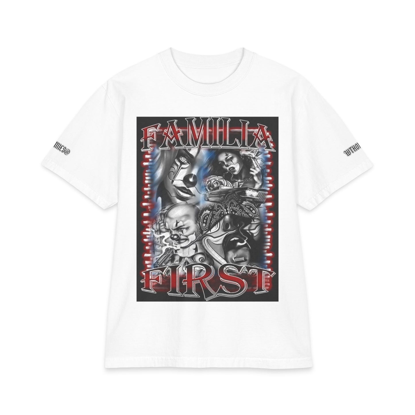 Familia Chicano Lowrider Skull WTHOMIES@