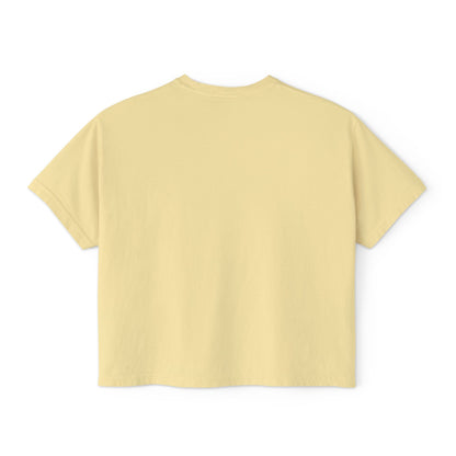 Women Halloween Pumpkin cropped boxy t-shirt