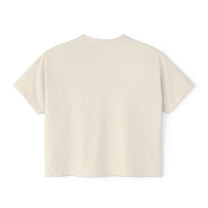 Women Halloween Pumpkin cropped boxy t-shirt