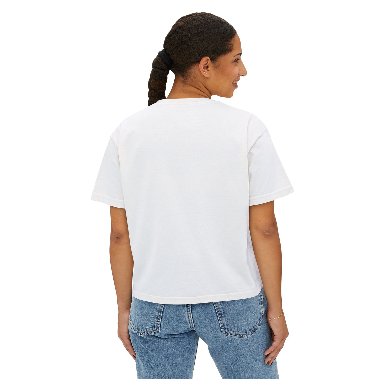 Women Halloween Pumpkin cropped boxy t-shirt