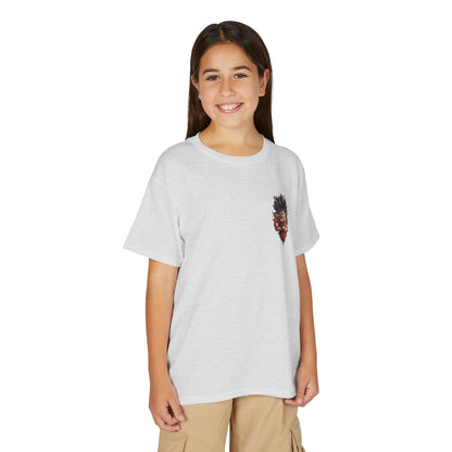Youth Anime Goku Graphic T-Shirt — Dragon Ball Retro Poster Design
